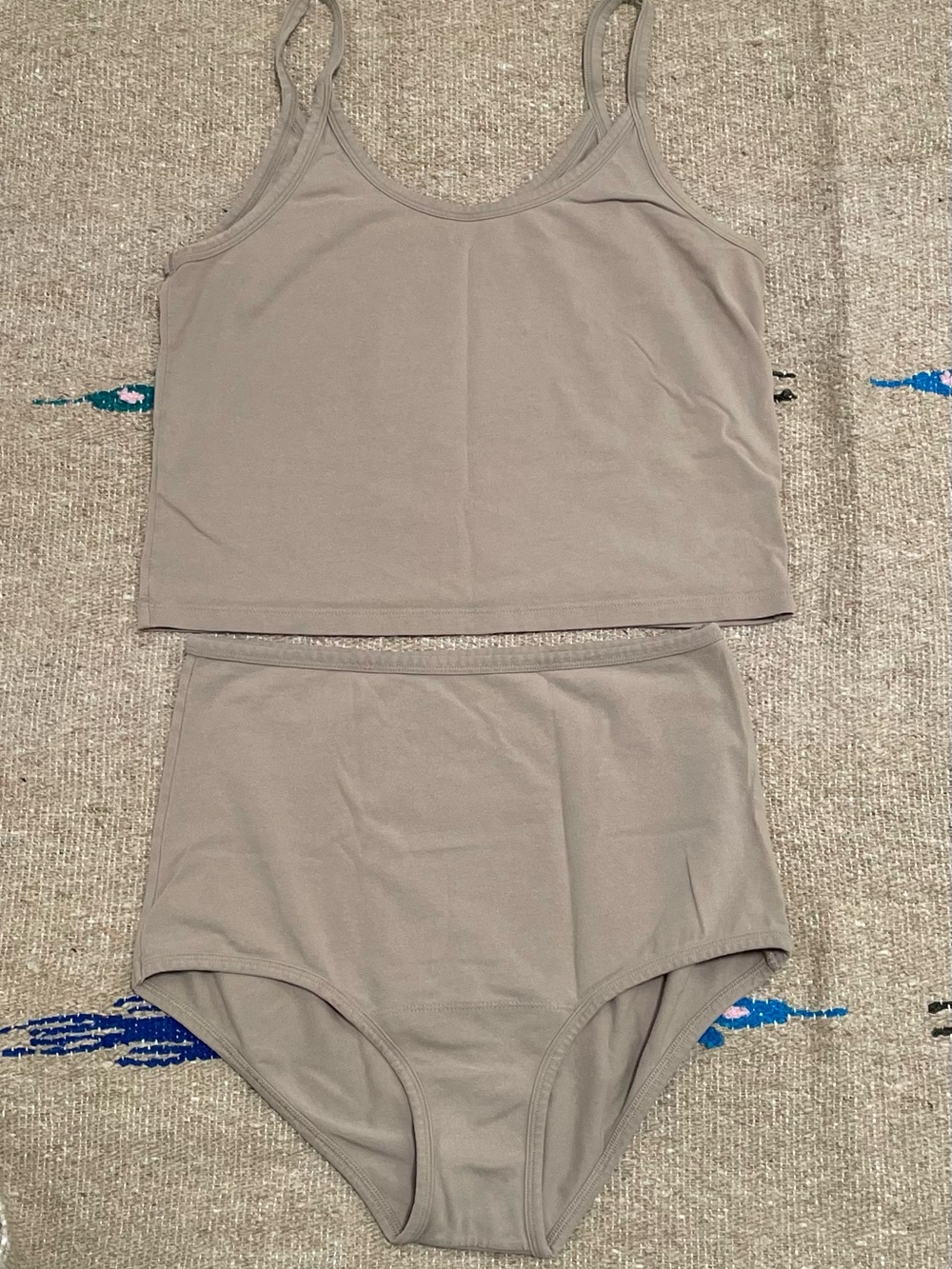 ARQ Taupe Crop Tank & High-Waist Brief Set